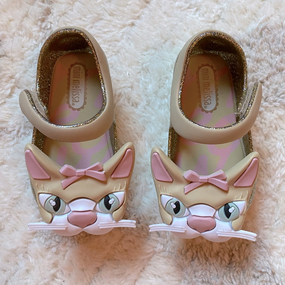 Mini Melissa ultra girl cat Mary Jane flat - size 5